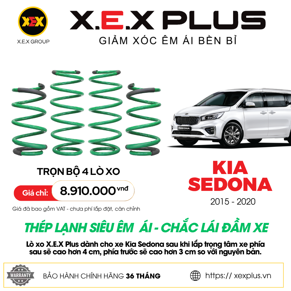 LÒ XO KIA SEDONA – X.E.X PLUS