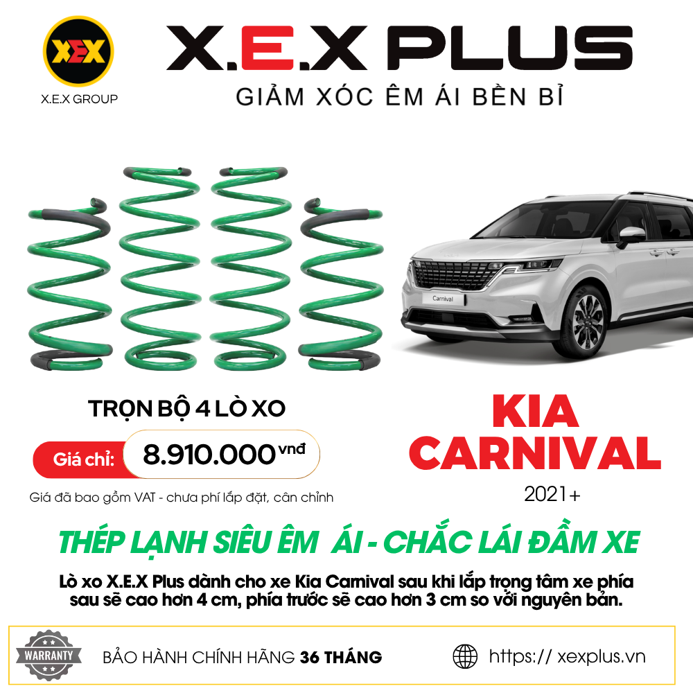 LÒ XO KIA CARNIVAL – X.E.X PLUS