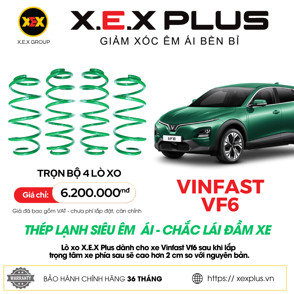 LÒ XO VINFAST VF6 – X.E.X PLUS