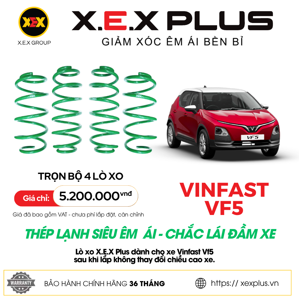 LÒ XO VINFAST VF5 – X.E.X PLUS