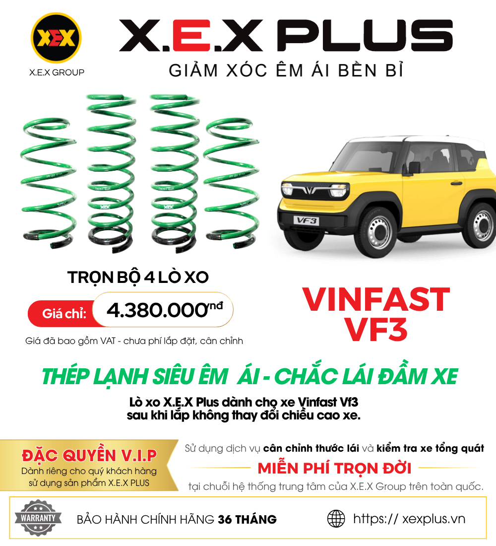 LÒ XO VINFAST VF3 – X.E.X PLUS