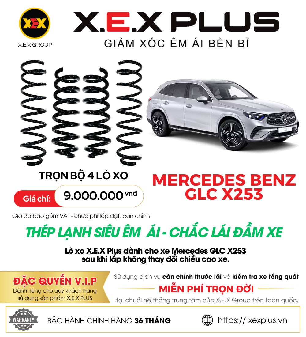 LÒ XO MERCEDES GLC X253 – X.E.X PLUS