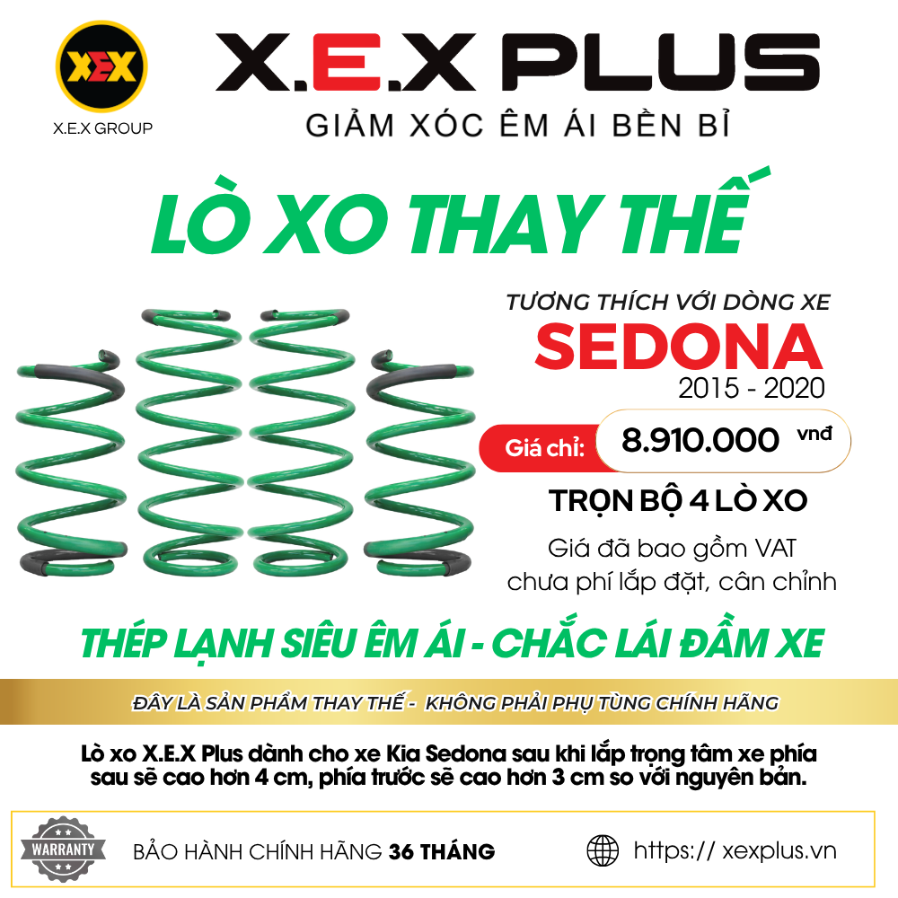 LÒ XO THAY THẾ TƯƠNG THÍCH KIA SEDONA – X.E.X PLUS