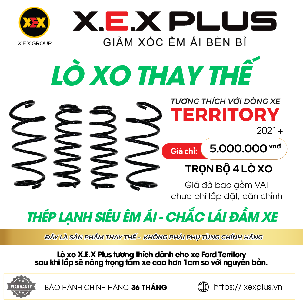 LÒ XO THAY THẾ TƯƠNG THÍCH FORD TERRITORY – X.E.X PLUS