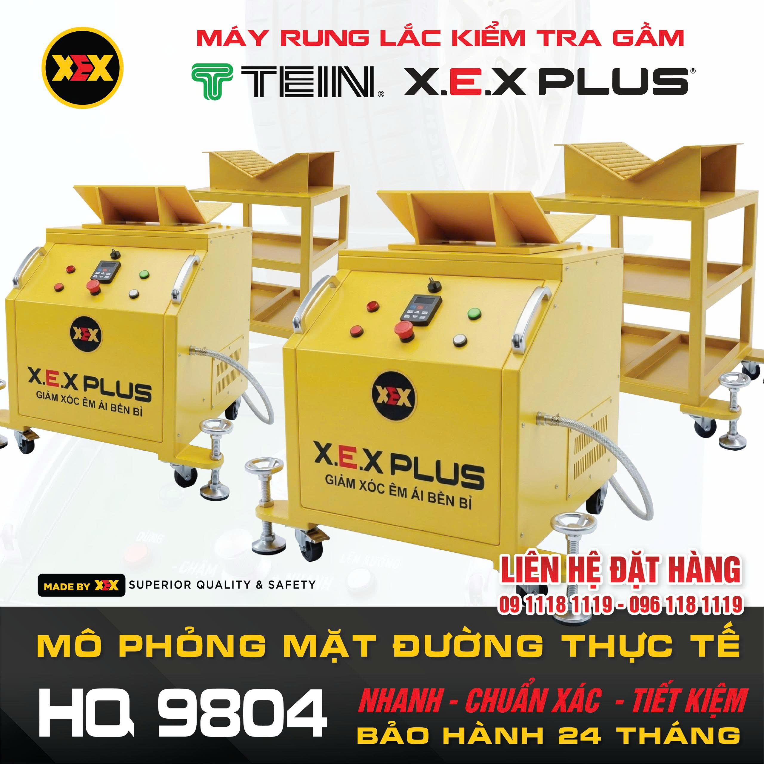 Máy Rung Lắc Kiểm tra Gầm Ô Tô TEIN – X.E.X Plus HQ 9804