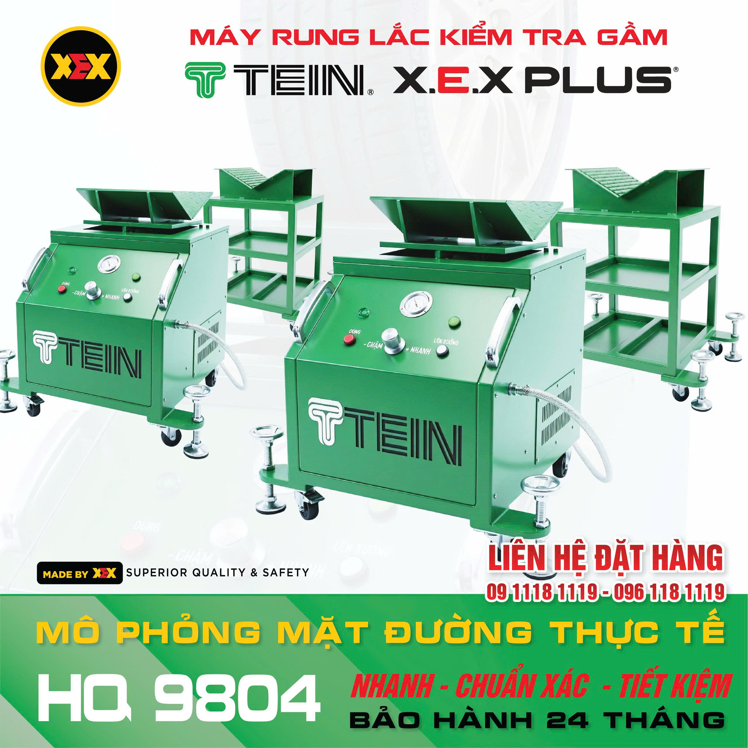 Máy Rung Lắc Kiểm tra Gầm Ô Tô TEIN – X.E.X Plus HQ 9804