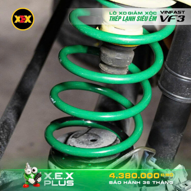 Lò xo VF3 tốt nhất: Giải pháp nâng cấp êm ái – chắc chắn với X.E.X Plus dành cho VinFast VF3 3 lo xo vf3 tot nhat 2