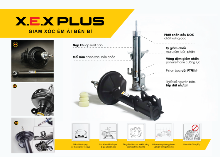 Giảm Xóc Êm Ái X.E.X Plus - Dòng Giảm Xóc Bền Bỉ, Vận Hành Mượt Mà Cho Mọi Hành Trình 8 poster xex plus 01 03 03