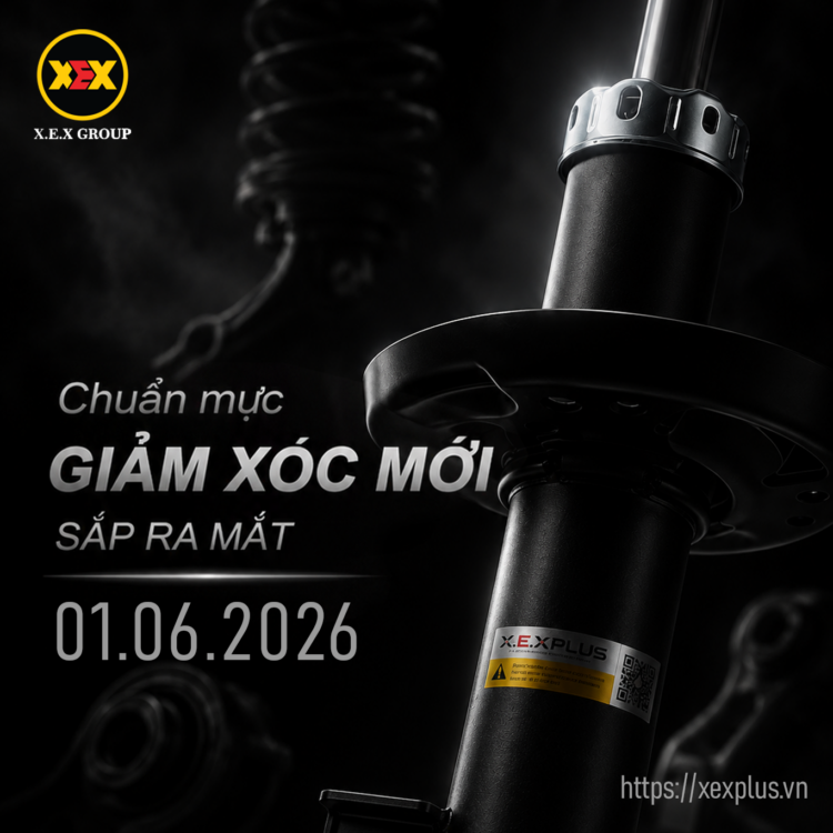 Giảm Xóc Êm Ái X.E.X Plus - Dòng Giảm Xóc Bền Bỉ, Vận Hành Mượt Mà Cho Mọi Hành Trình 1 sap ra mat
