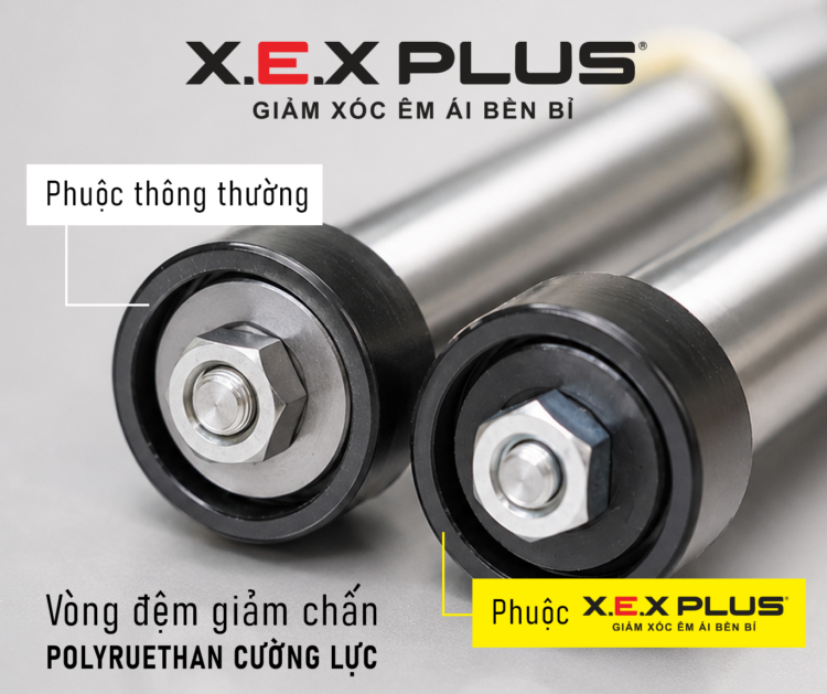 Giảm Xóc Êm Ái X.E.X Plus - Dòng Giảm Xóc Bền Bỉ, Vận Hành Mượt Mà Cho Mọi Hành Trình 4 vong dem giam chan 1