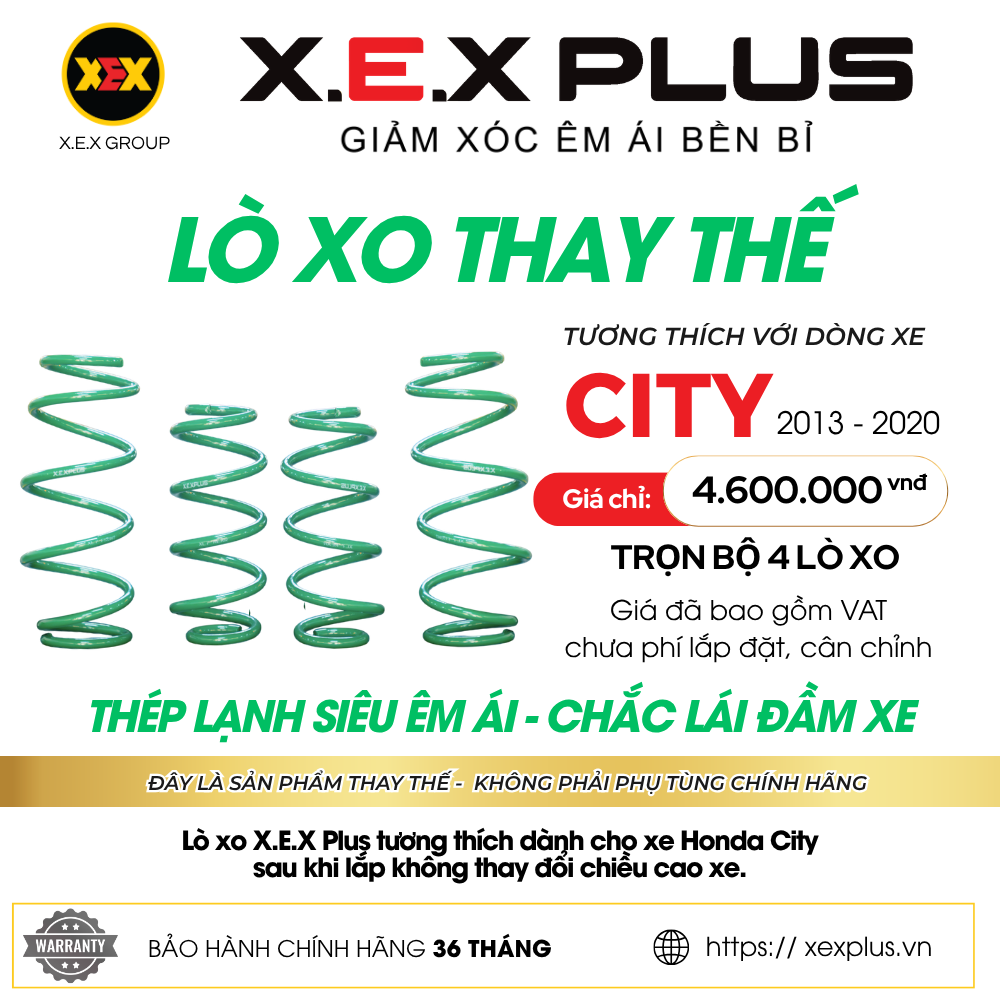 LÒ XO THAY THẾ TƯƠNG THÍCH CITY – X.E.X PLUS