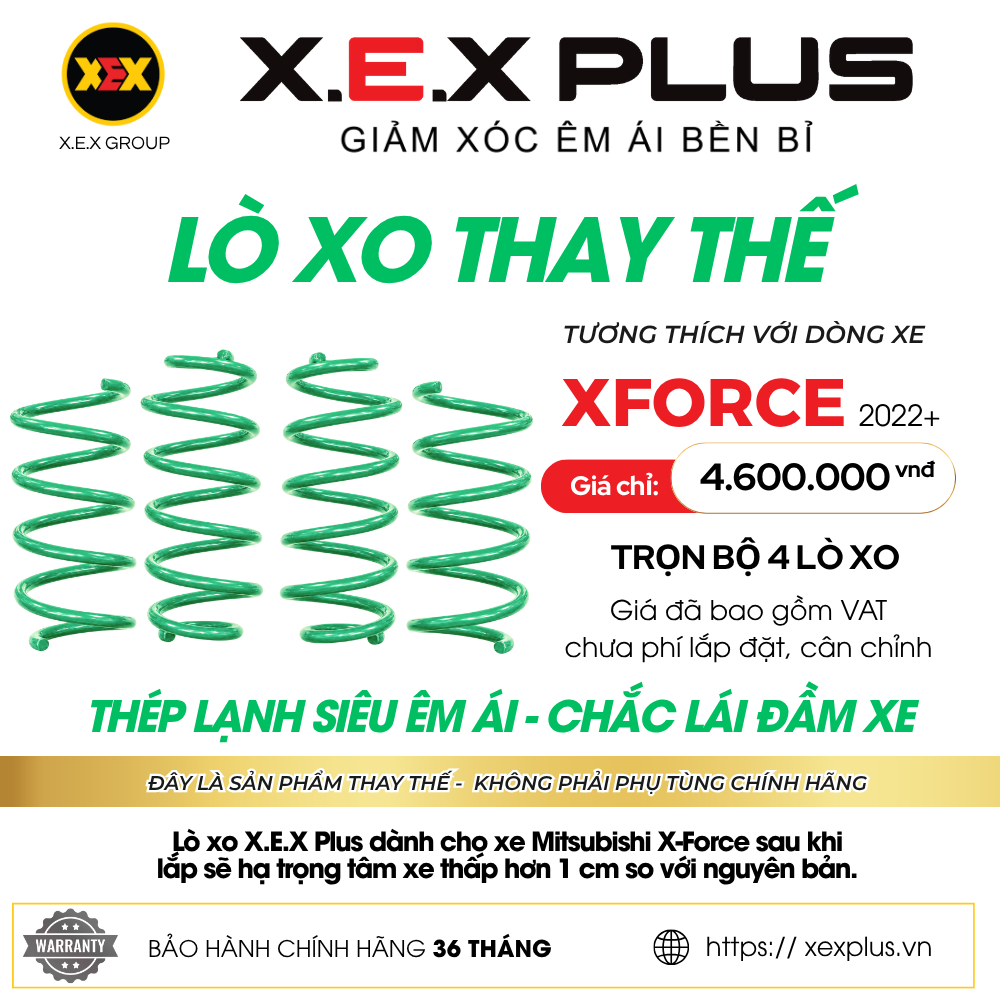 LÒ XO THAY THẾ TƯƠNG THÍCH XFORCE – X.E.X PLUS
