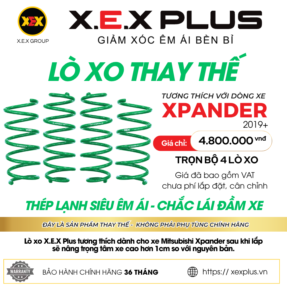 LÒ XO THAY THẾ TƯƠNG THÍCH XPANDER – X.E.X PLUS