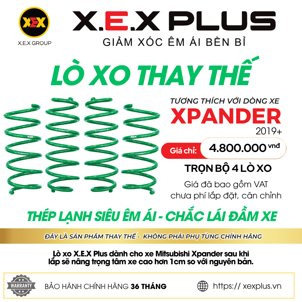 LÒ XO THAY THẾ TƯƠNG THÍCH XPANDER – X.E.X PLUS